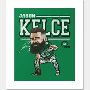 Jason Kelce Cartoon Posters and Art